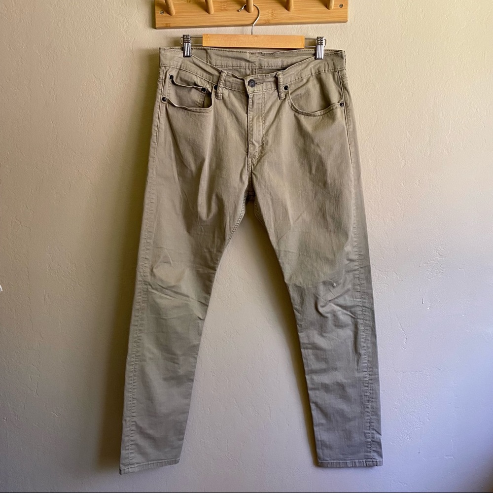 Levi’s 512 tan jeans, waist 24 and length 32